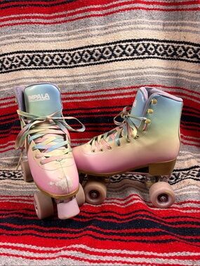 Impala Pastel Ombre Roller Skates - Pink to Mint Women’s Size 9